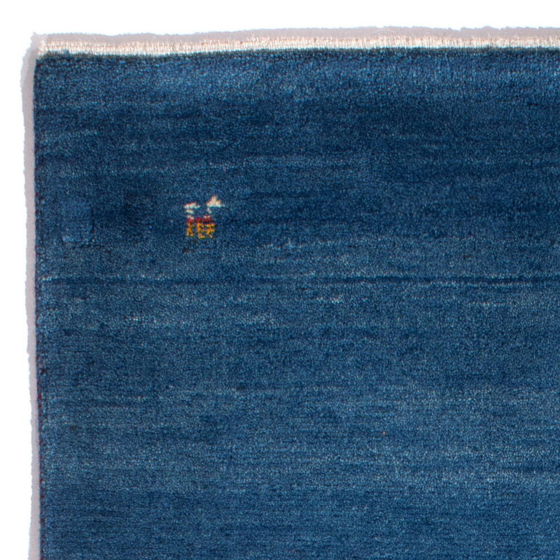 Tapis Gabbeh - Persan - 142 x 69 cm - bleu foncé