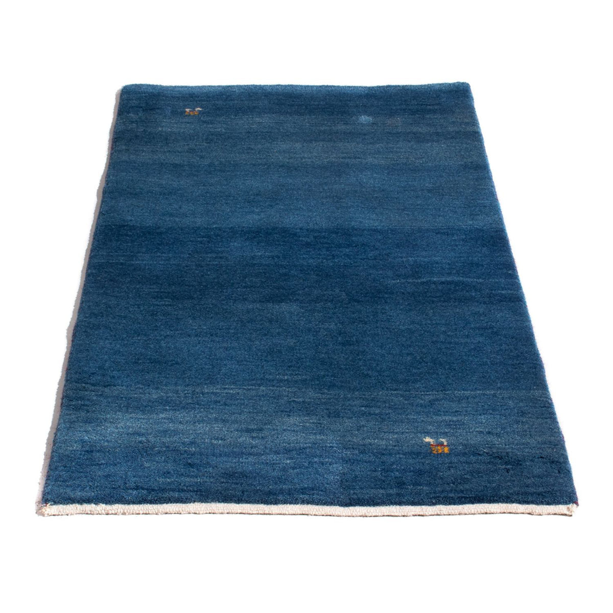 Tapis Gabbeh - Persan - 142 x 69 cm - bleu foncé