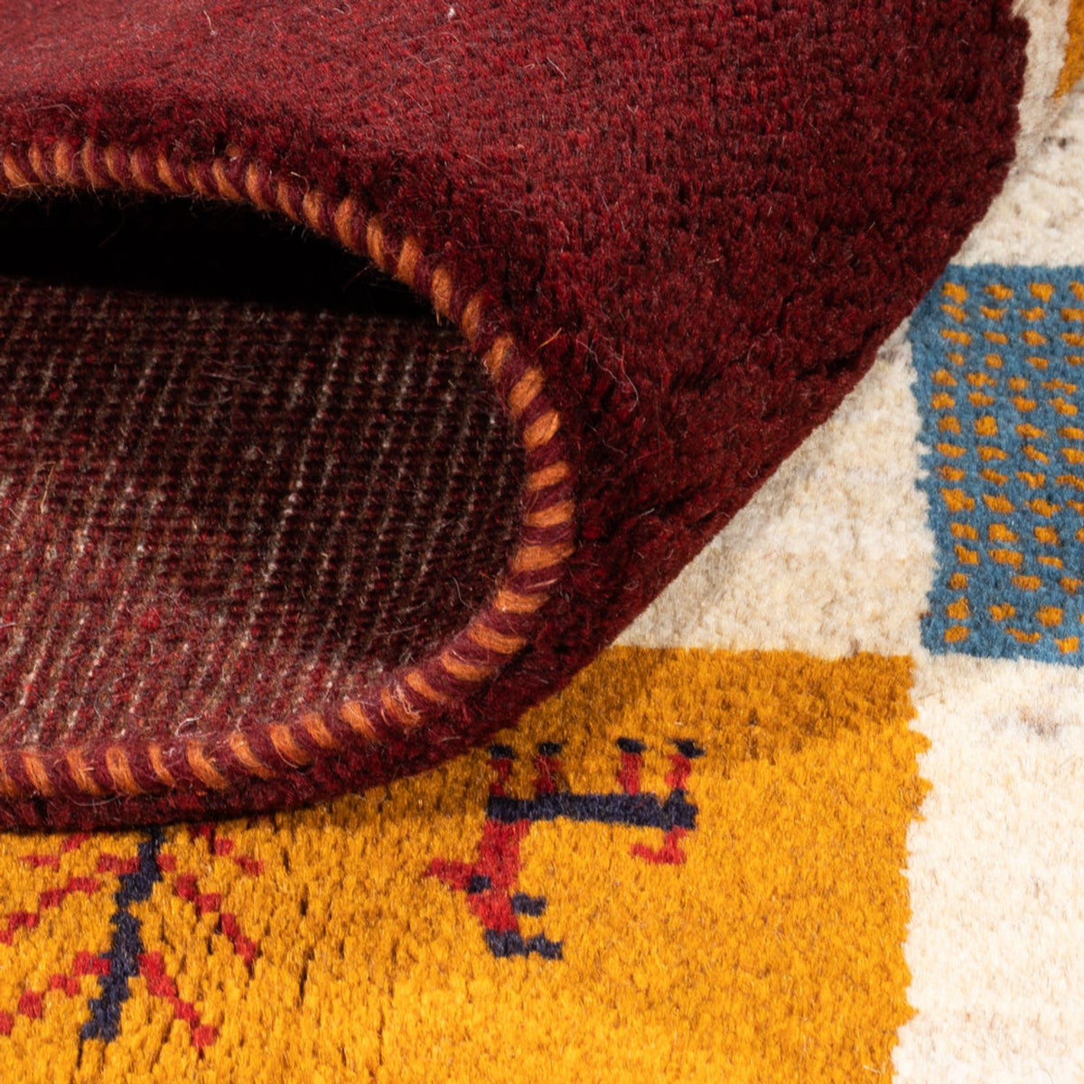 Tapis Gabbeh - Persan - 197 x 155 cm - multicolore
