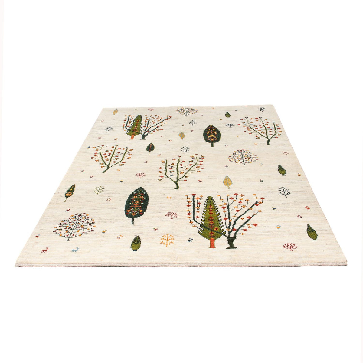Tapis Gabbeh - Loribaft Persan - 198 x 155 cm - naturel