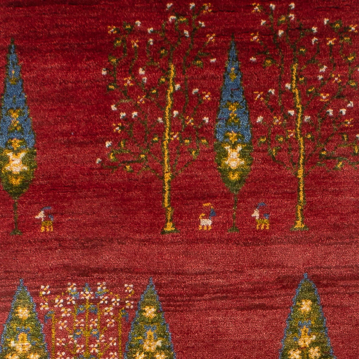 Tapis de couloir Tapis Gabbeh - Persan - 240 x 70 cm - rouge