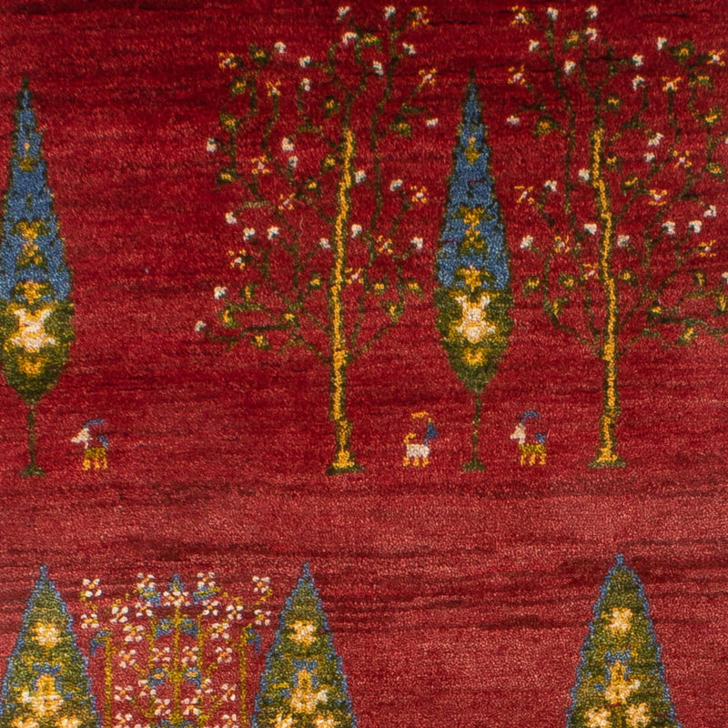 Tapis de couloir Tapis Gabbeh - Persan - 240 x 70 cm - rouge