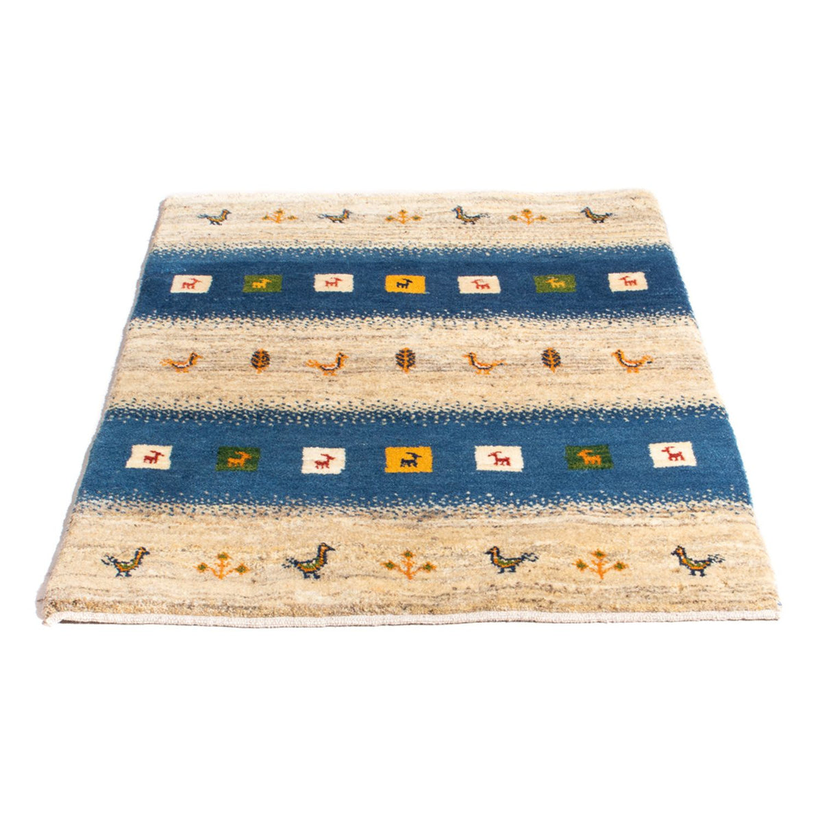 Tapis Gabbeh - Persan - 123 x 85 cm - multicolore