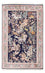 Tapis en soie - Soie du Cachemire - 215 x 133 cm - bleu foncé