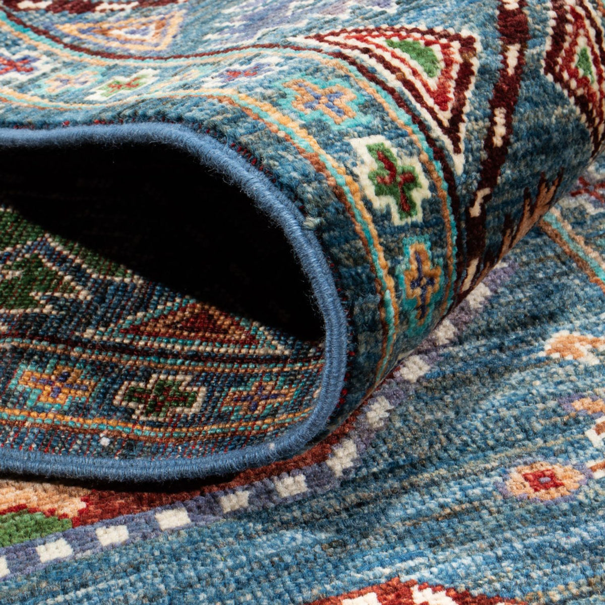 Tapis de couloir Tapis Ziegler - Ariana - 273 x 85 cm - bleu