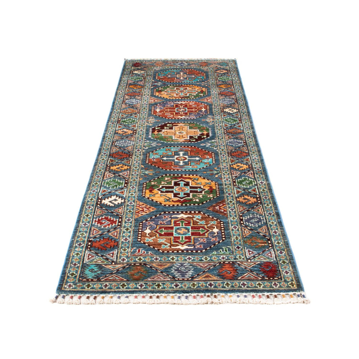 Tapis de couloir Tapis Ziegler - Ariana - 273 x 85 cm - bleu