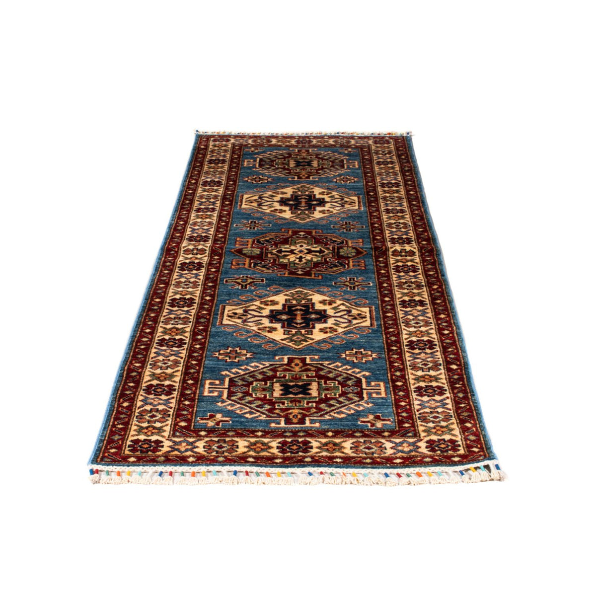 Tapis de couloir Tapis Ziegler - Kazak - 216 x 77 cm - turquoise