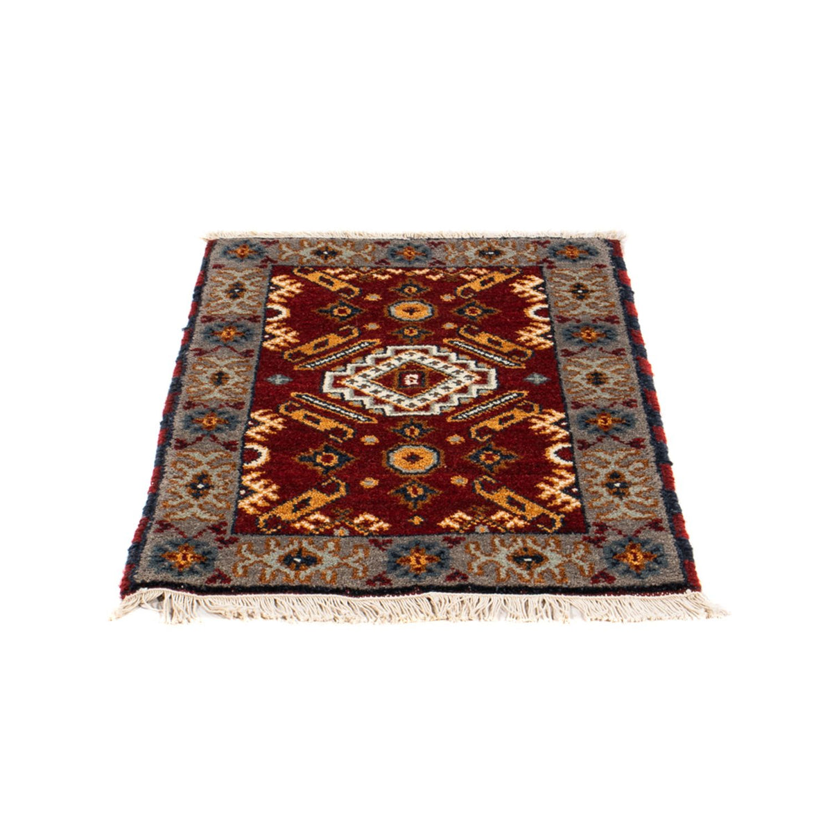 Tapis oriental - 91 x 62 cm - rouge