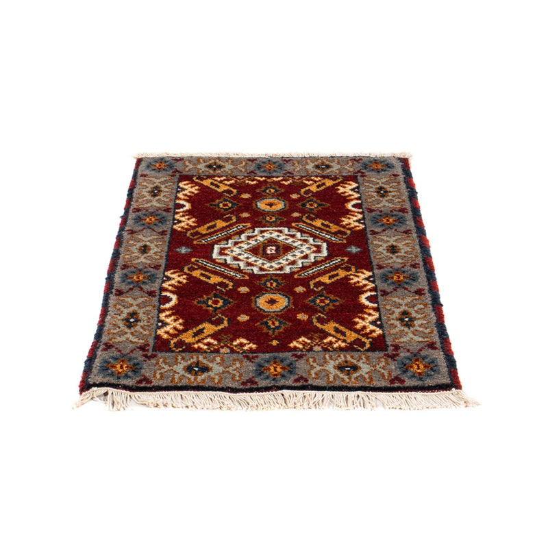 Tapis oriental - 91 x 62 cm - rouge