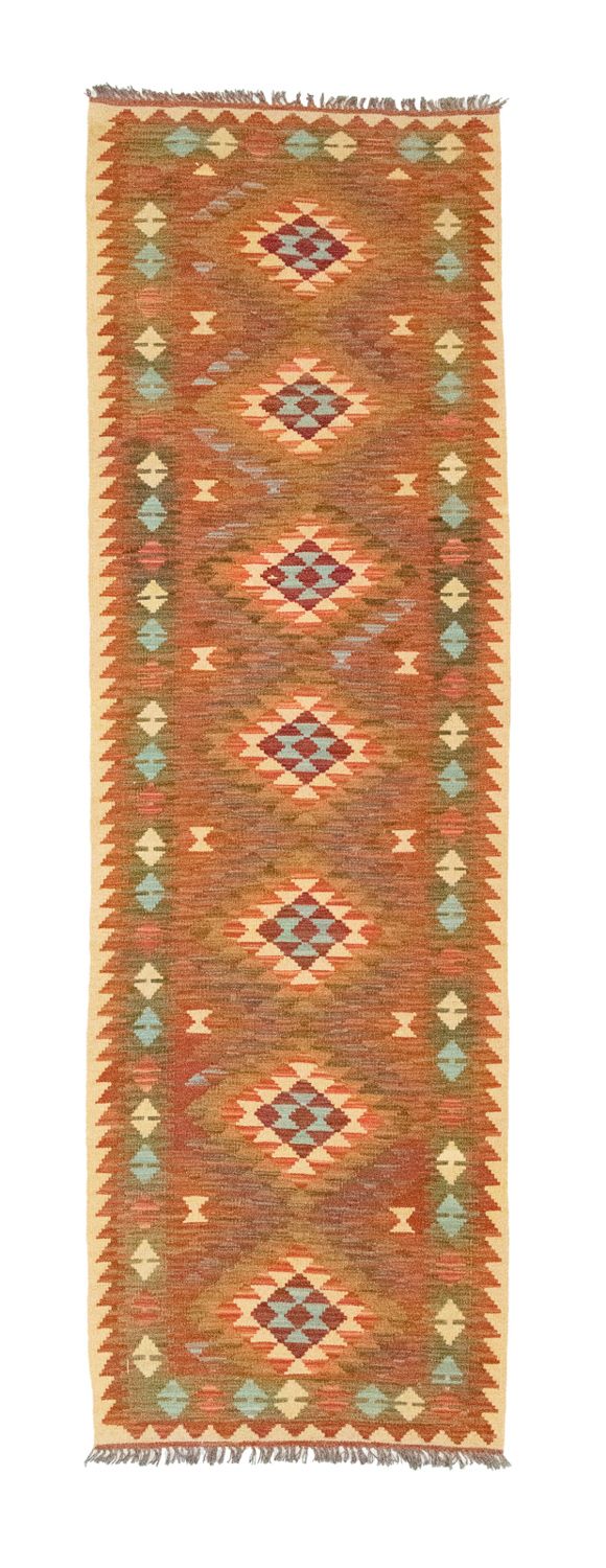 Tapis de couloir Tapis Kelim - Oriental - 300 x 80 cm - marron