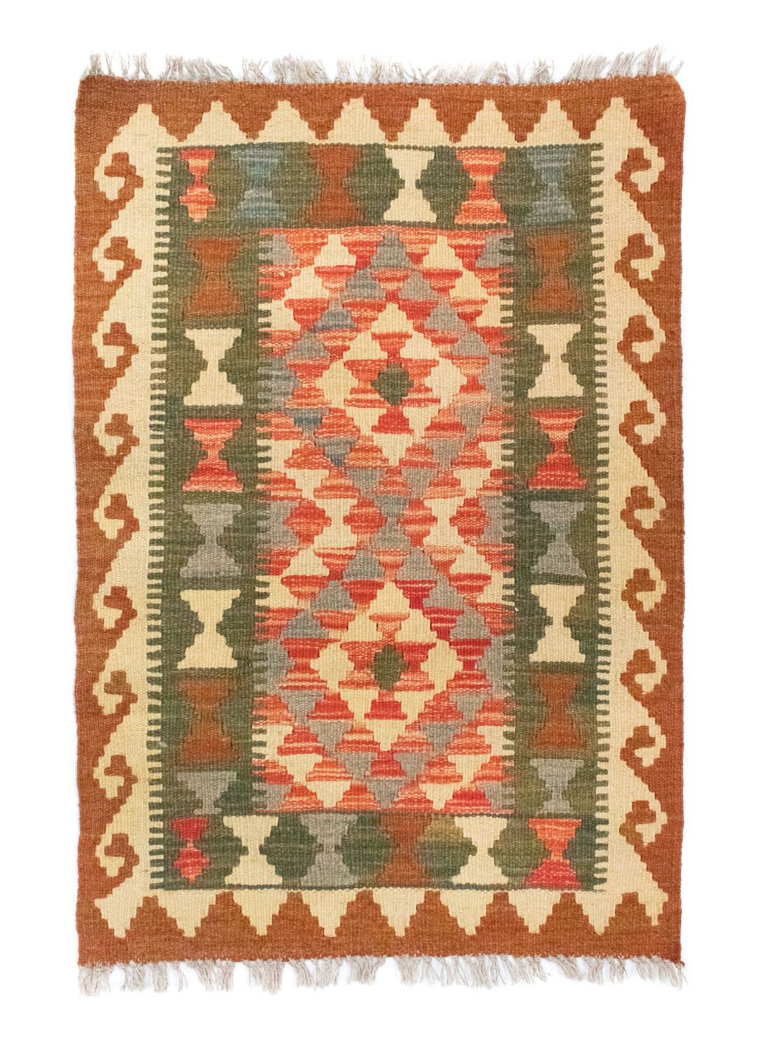 Tapis Kelim - Oriental - 90 x 60 cm - marron