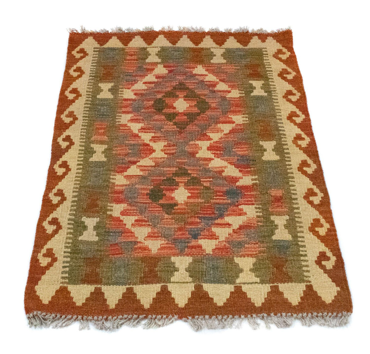Tapis Kelim - Oriental - 90 x 60 cm - orange