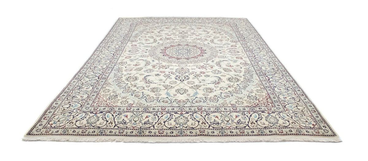 Tapis persan - Nain - Royal - 304 x 200 cm - blanc naturel
