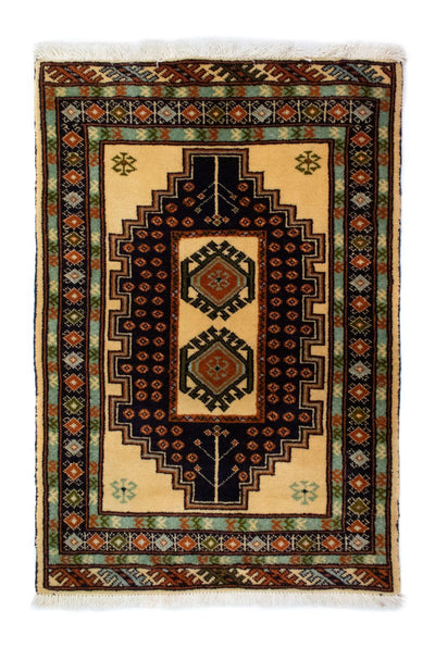 Tapis Turkaman 64x91cm - Tapis persan