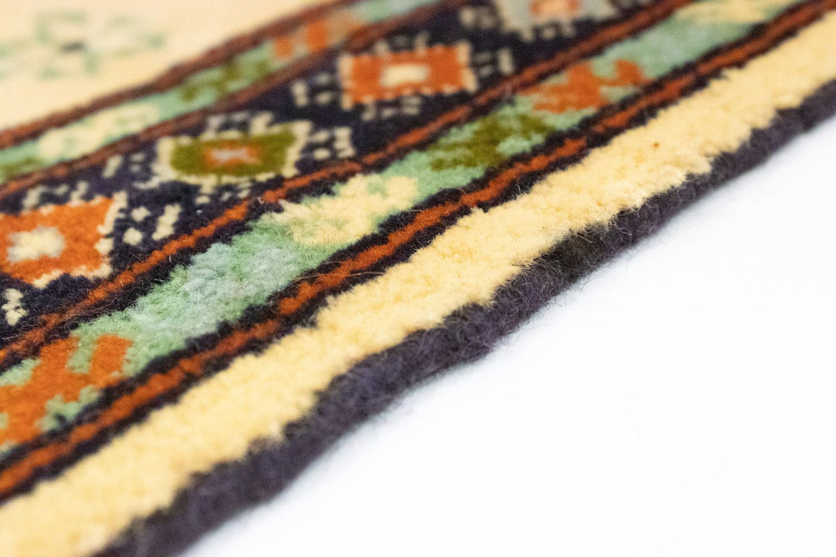 Tapis Turkaman - 91 x 64 cm - bleu