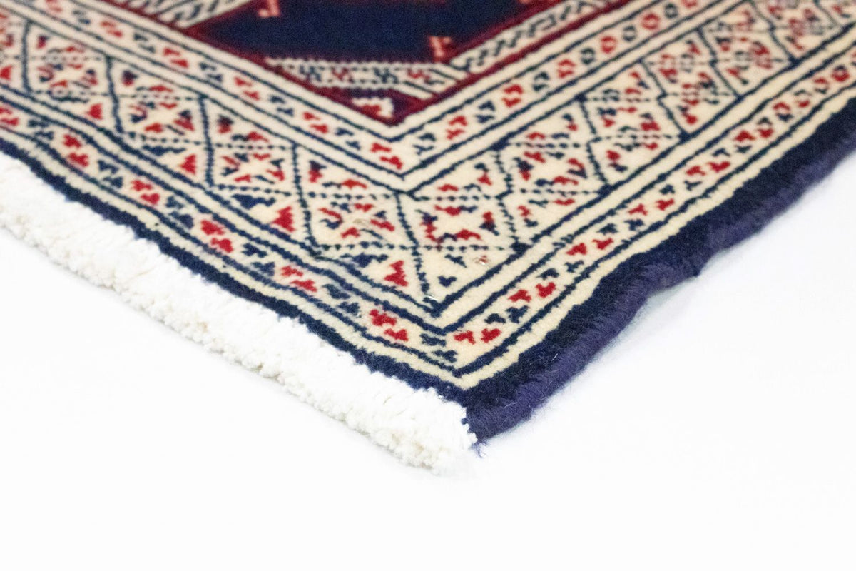 Tapis Turkaman - 88 x 62 cm - bleu