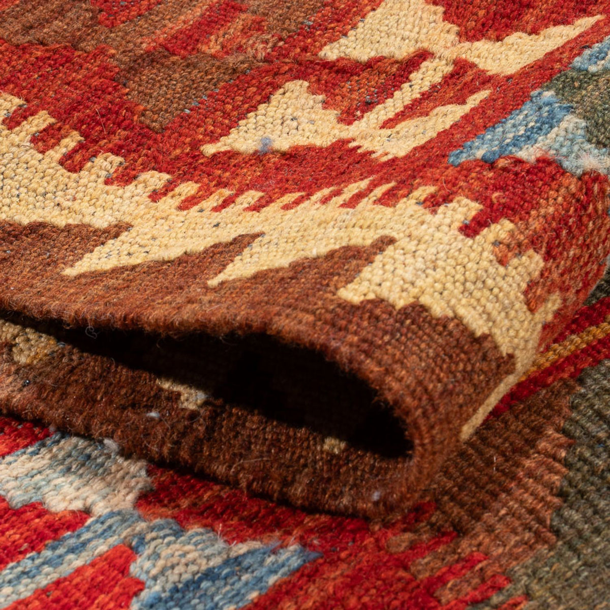 Tapis de couloir Tapis Kelim - Splash - 304 x 76 cm - multicolore