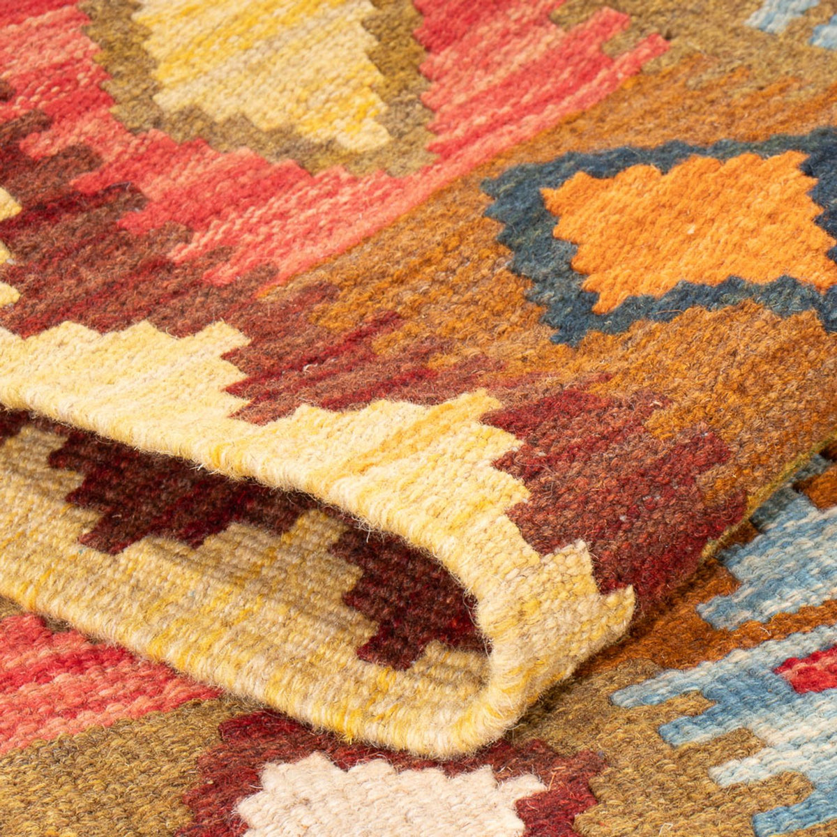 Tapis Kelim - Splash - 162 x 101 cm - multicolore