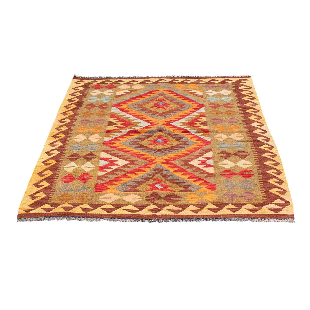 Tapis Kelim - Splash - 149 x 103 cm - multicolore