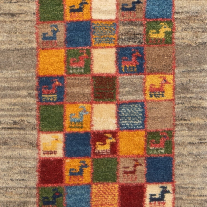 Tapis de couloir Tapis Gabbeh - Persan - 145 x 46 cm - multicolore