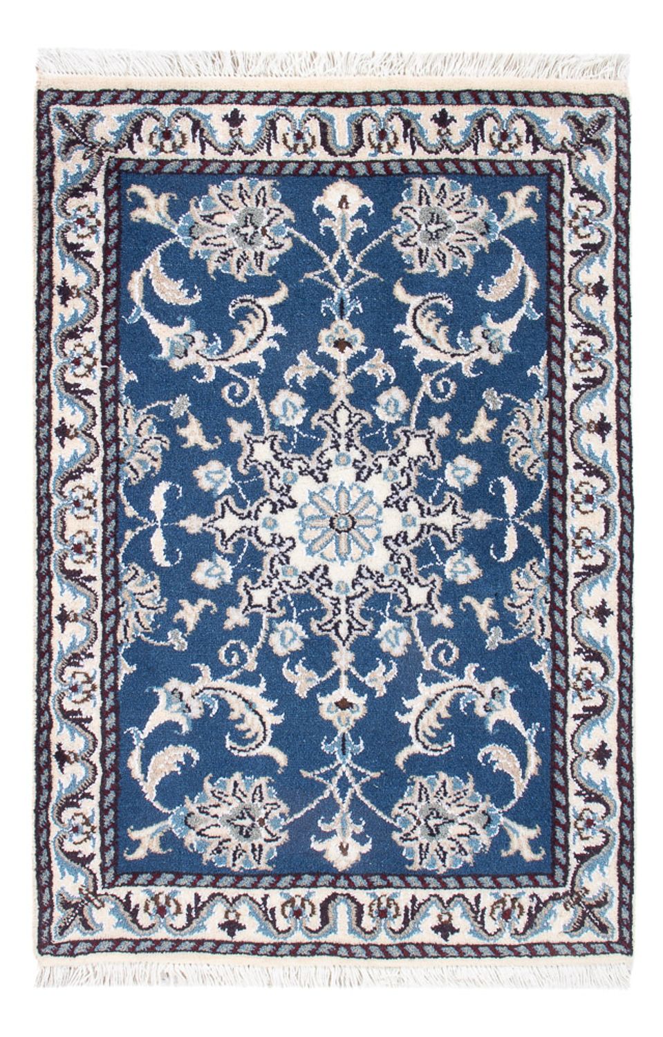Tapis persan - Nain - 85 x 58 cm - bleu