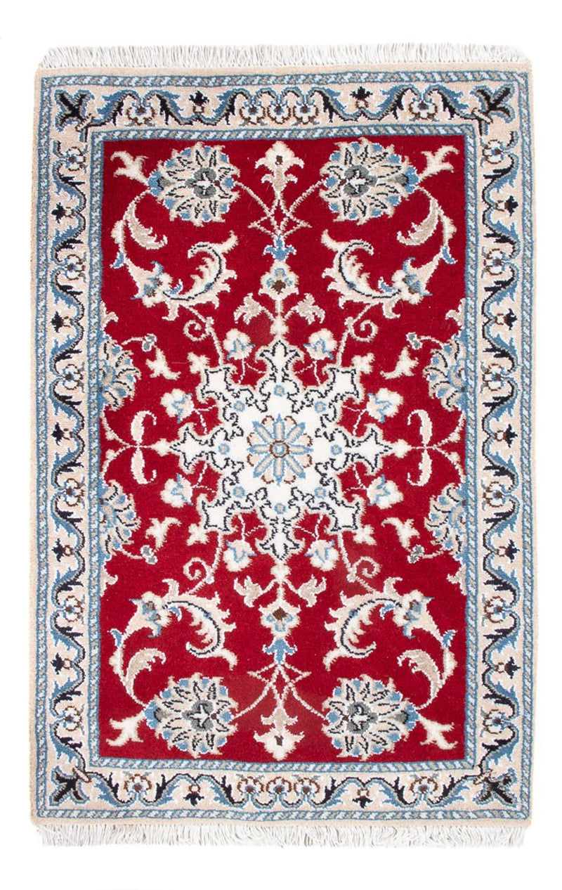 Tapis persan - Nain - 94 x 60 cm - rouge