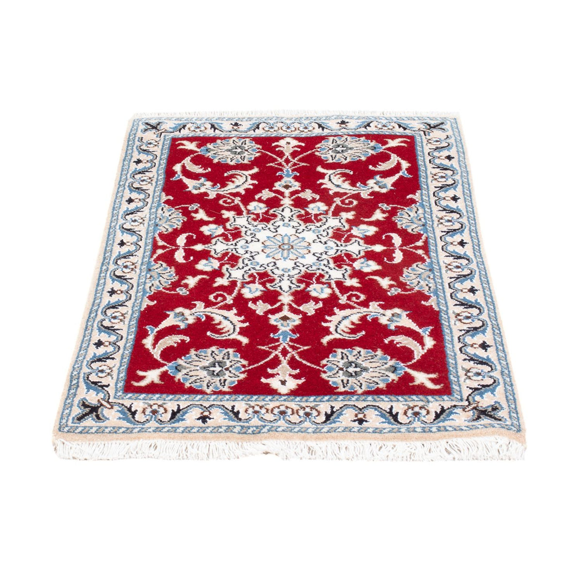 Tapis persan - Nain - 94 x 60 cm - rouge