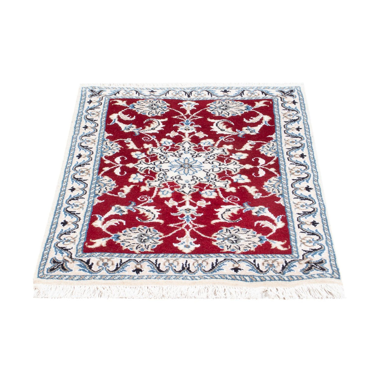 Tapis persan - Nain - 90 x 60 cm - rouge