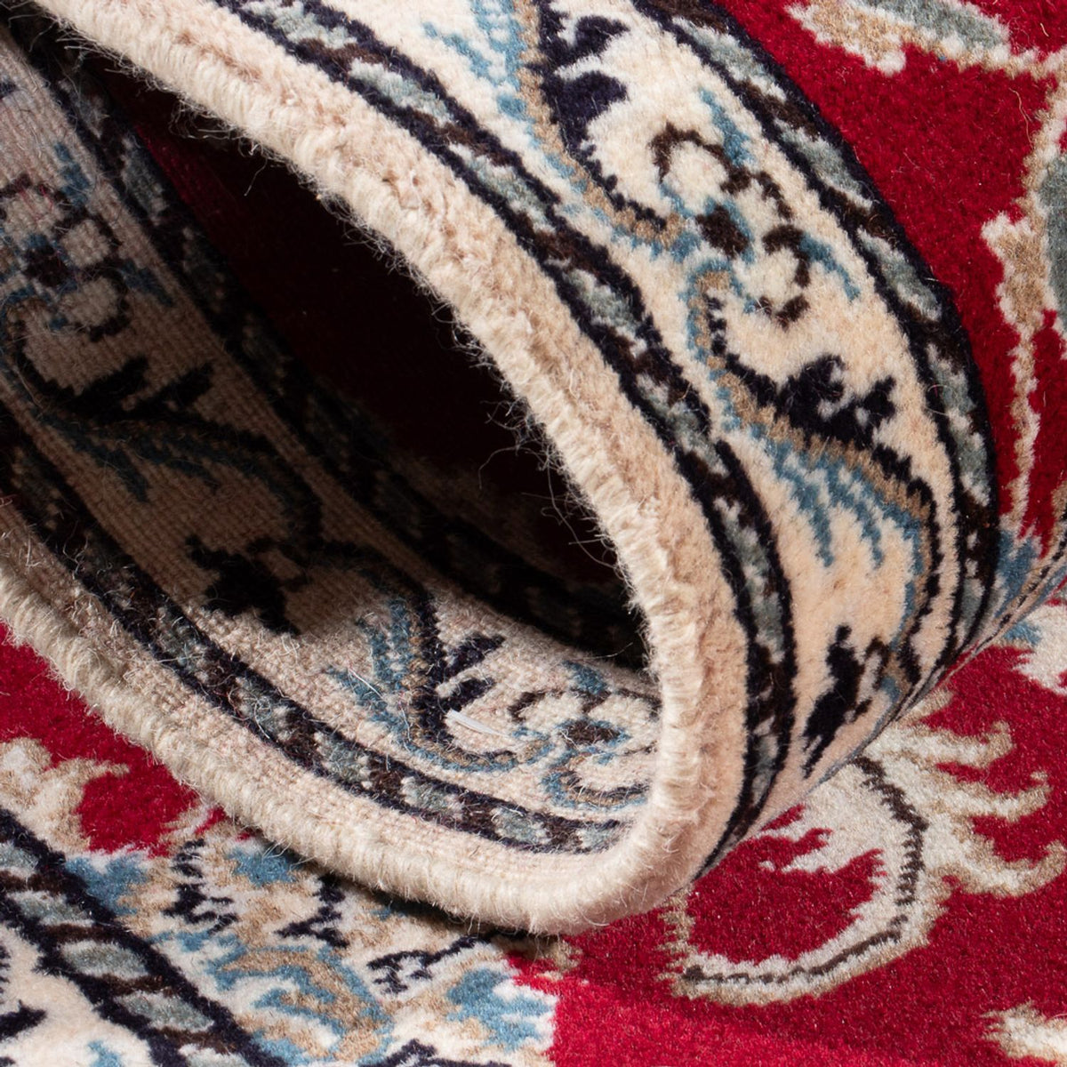 Tapis de couloir Tapis persan - Nain - 298 x 79 cm - rouge