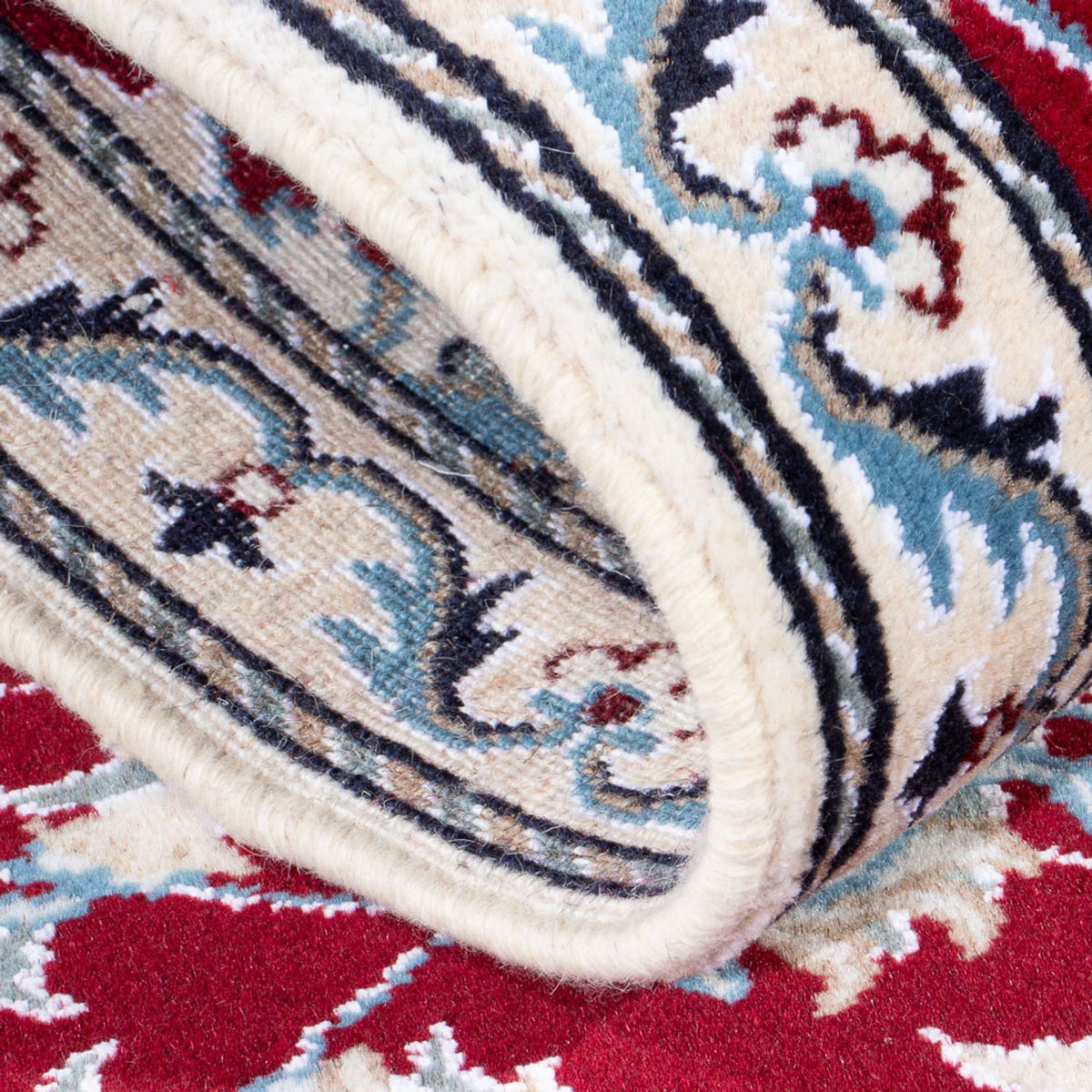 Tapis de couloir Tapis persan - Nain - 189 x 78 cm - rouge