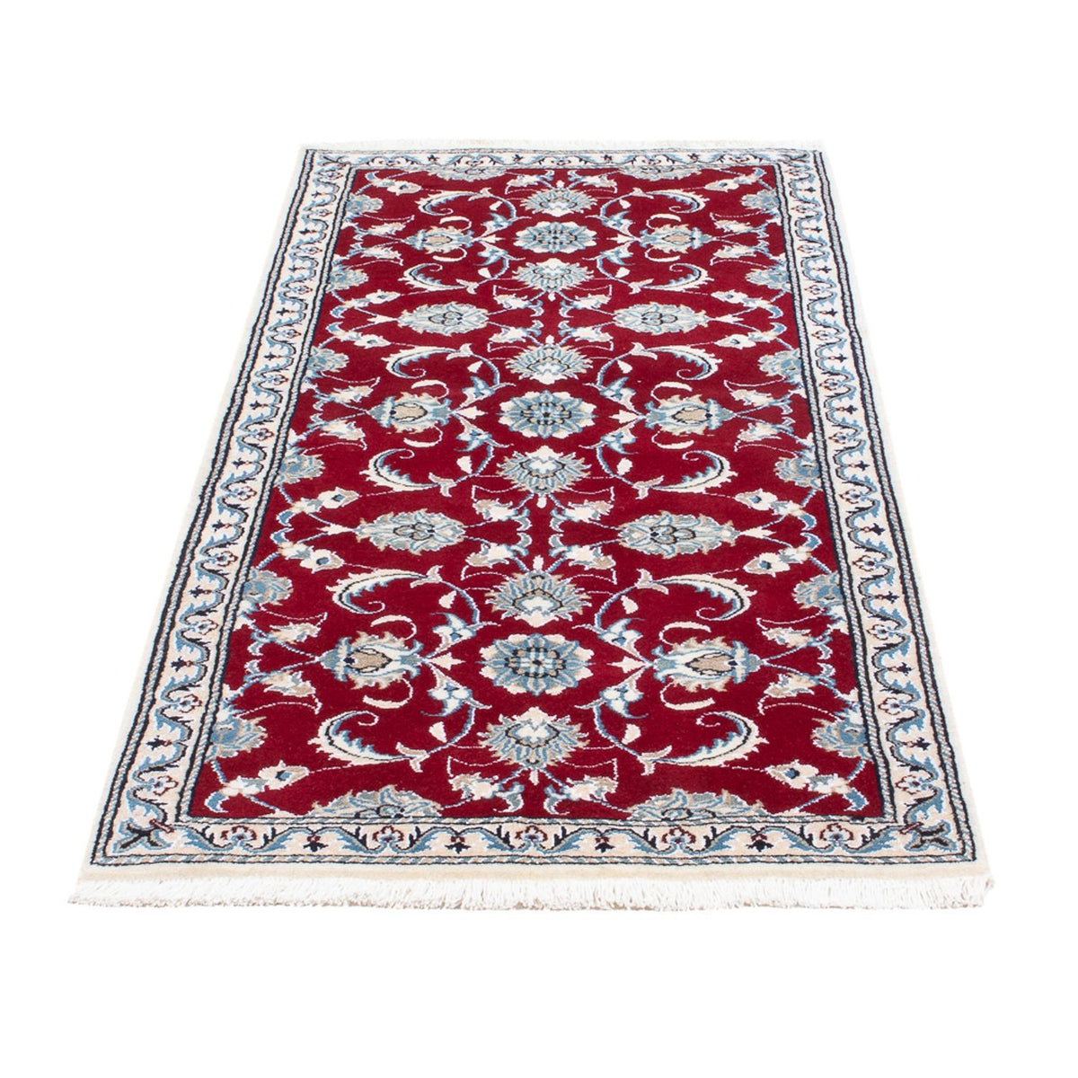 Tapis de couloir Tapis persan - Nain - 189 x 78 cm - rouge