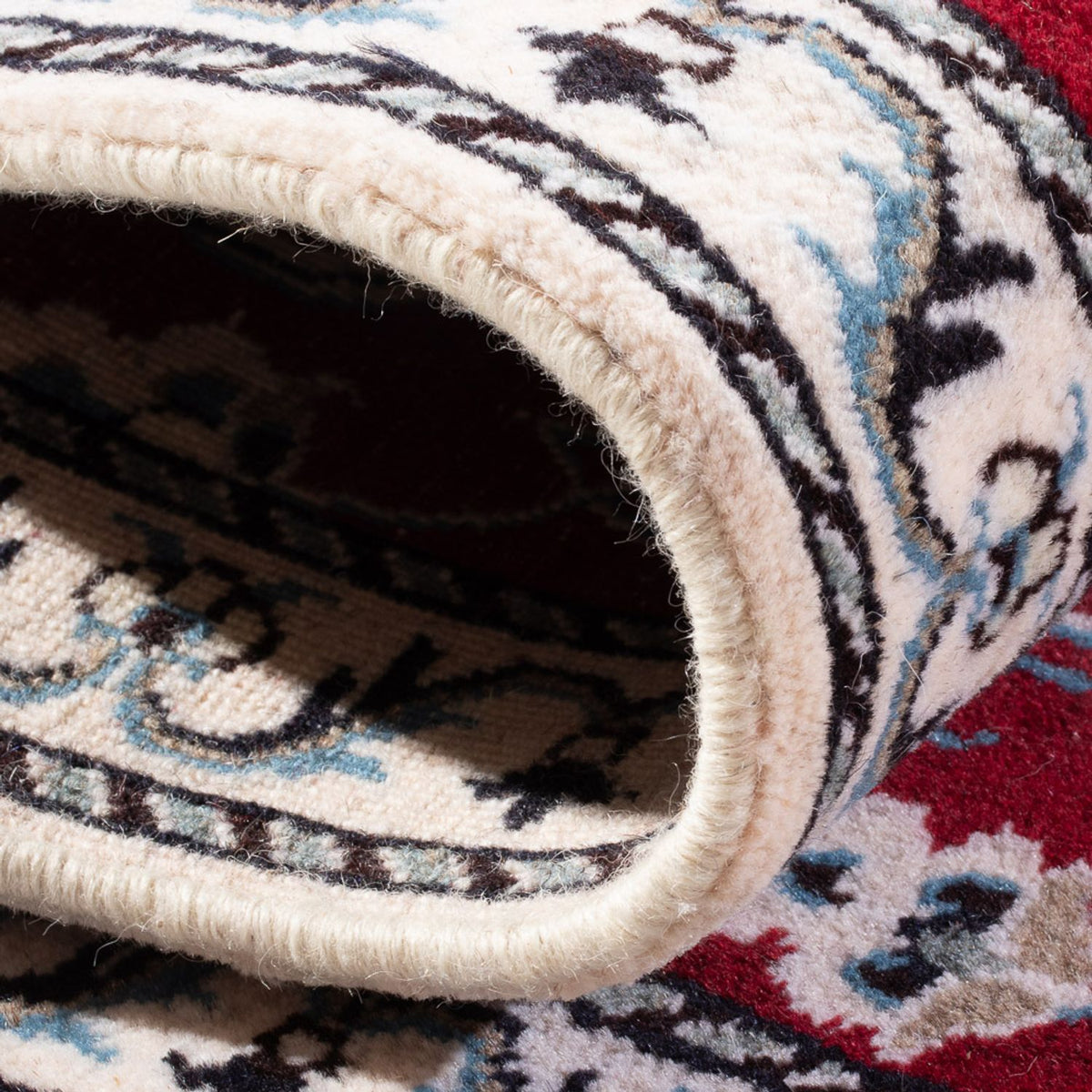 Tapis persan - Nain - 137 x 72 cm - rouge