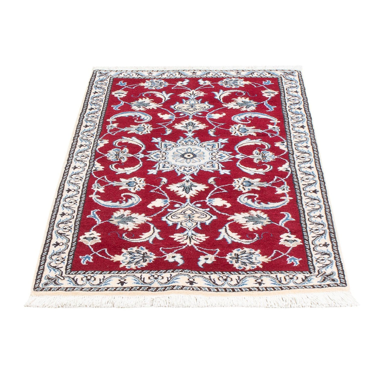 Tapis persan - Nain - 136 x 69 cm - rouge