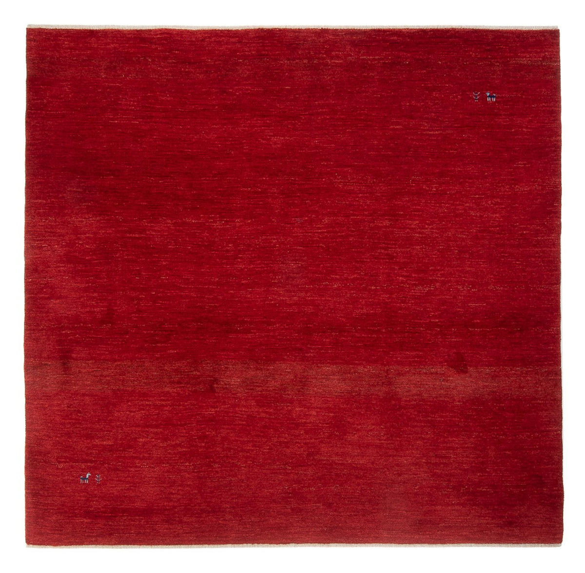 Tapis Gabbeh - Persan carré - 216 x 207 cm - rouge