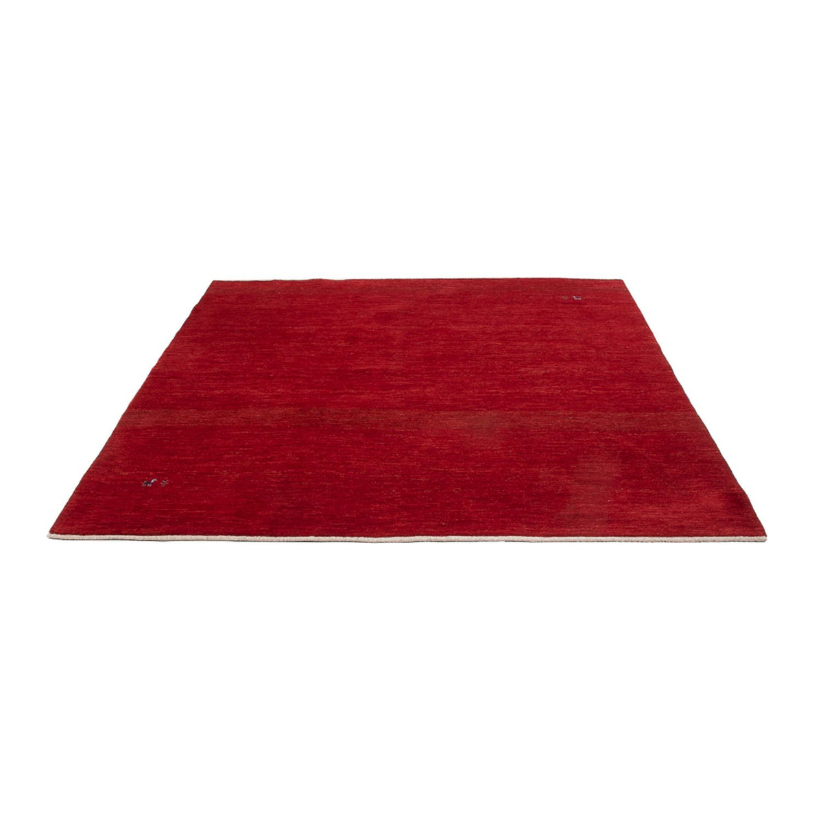 Tapis Gabbeh - Persan carré - 216 x 207 cm - rouge
