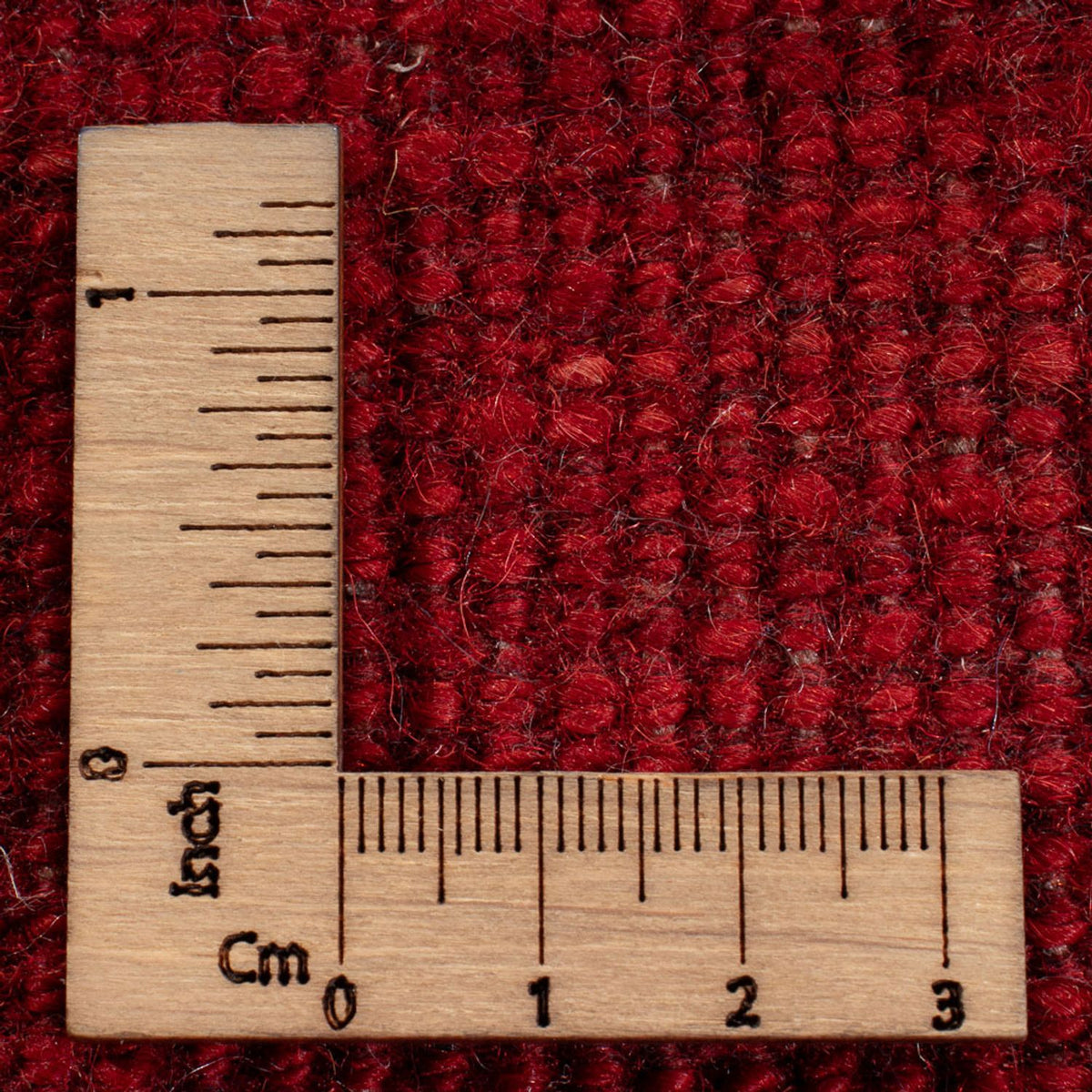 Tapis Gabbeh - Persan carré - 216 x 207 cm - rouge