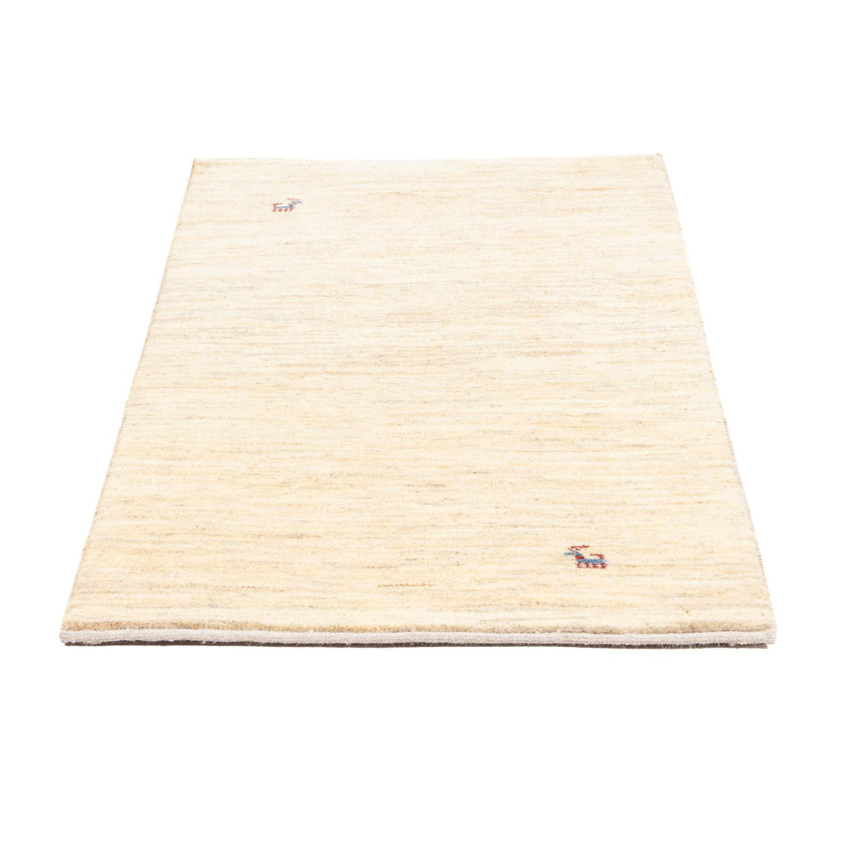 Tapis Gabbeh - Persan - 139 x 71 cm - beige clair