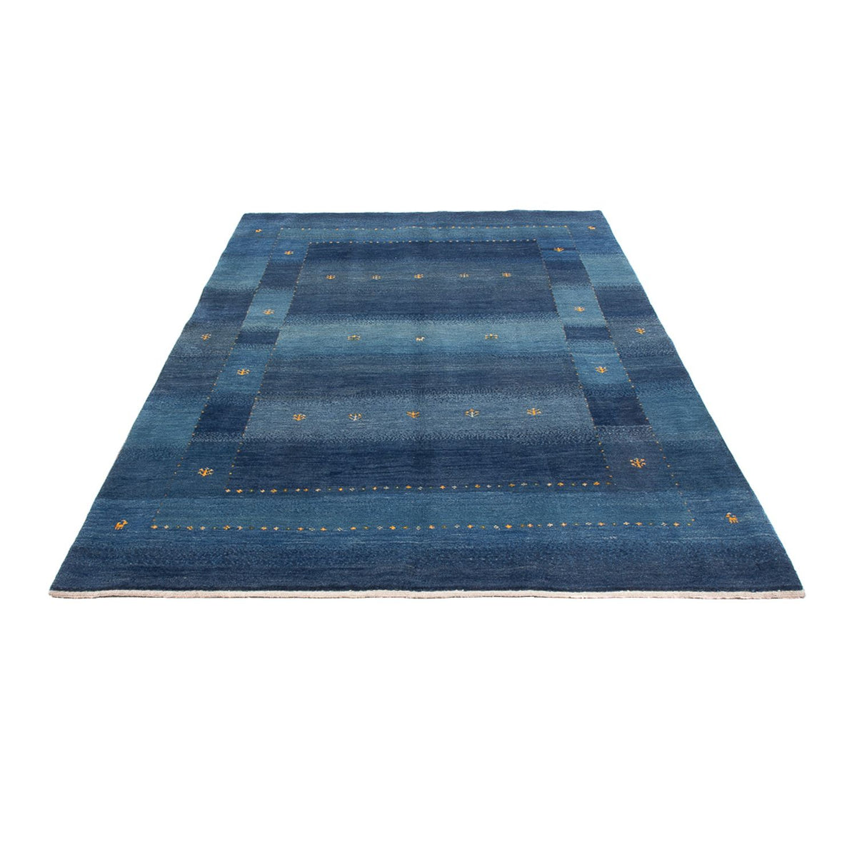 Tapis Gabbeh - Persan - 264 x 175 cm - bleu de mer