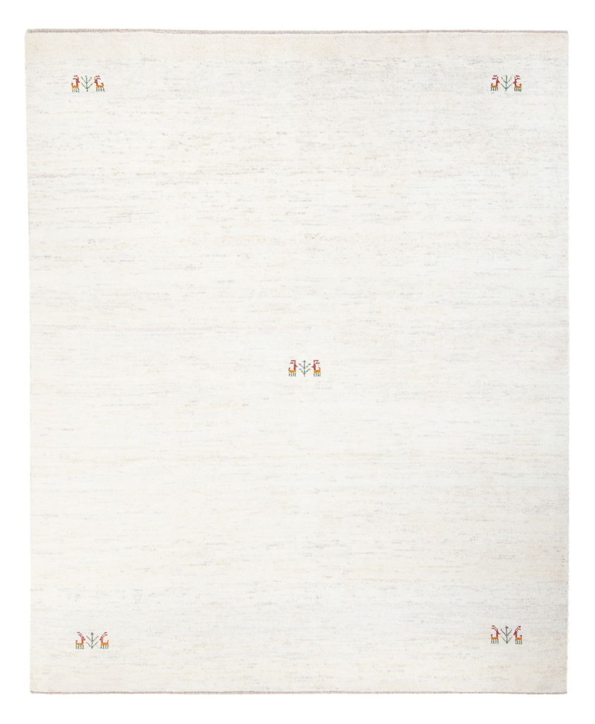 Tapis Gabbeh - Persan - 243 x 198 cm - blanc