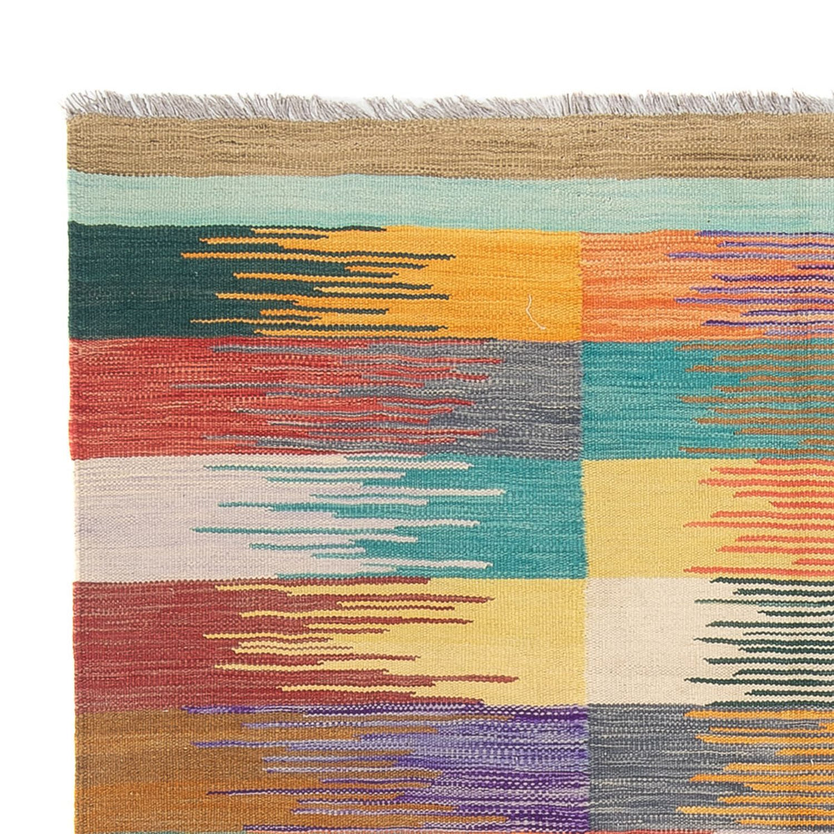 Tapis Kelim - Tendance - 240 x 163 cm - multicolore