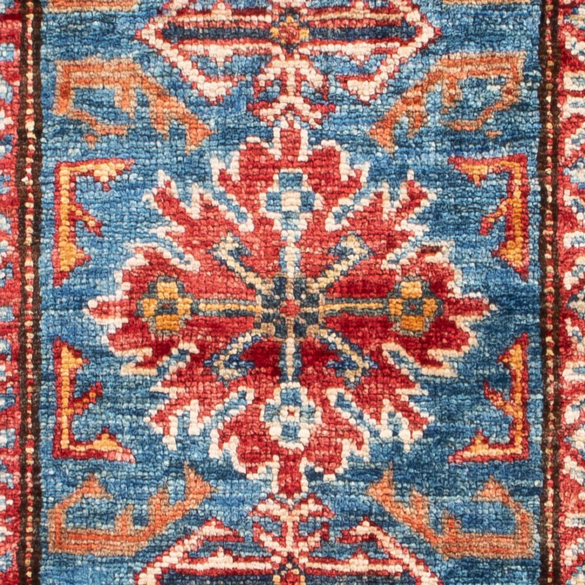 Tapis Ziegler - Kazak - 101 x 61 cm - bleu