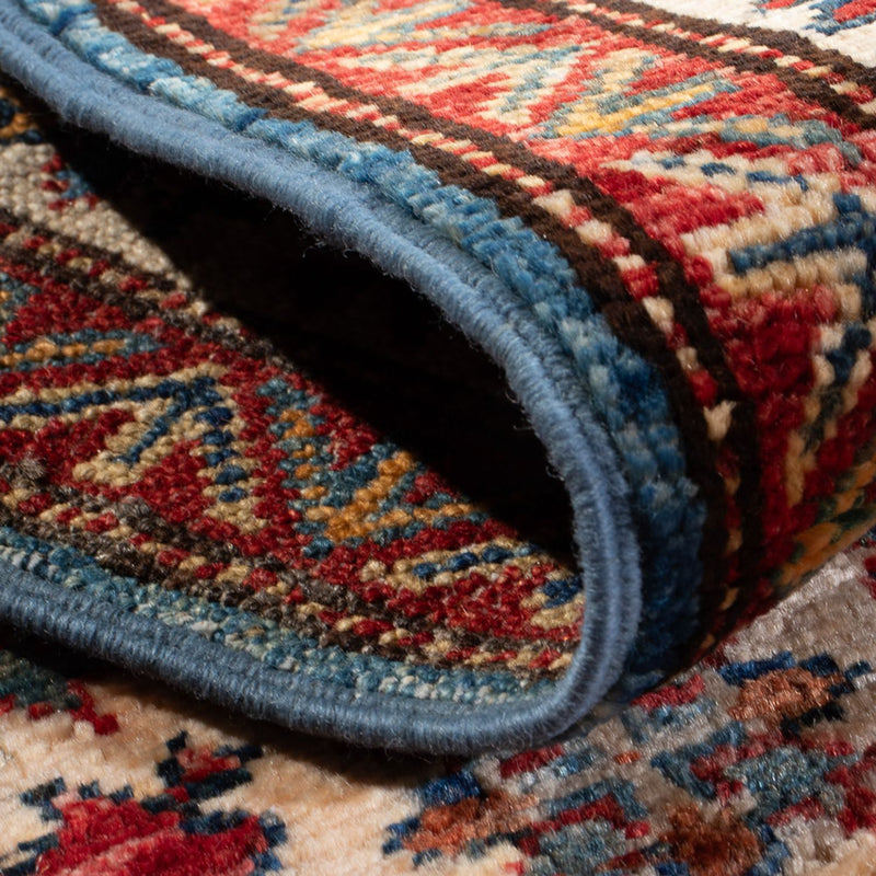 Tapis Ziegler - Kazak - 101 x 61 cm - bleu