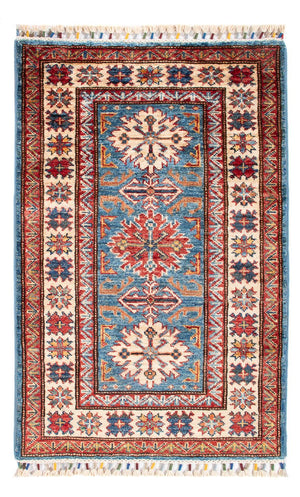 Tapis Ziegler - Kazak - 100 x 62 cm - bleu
