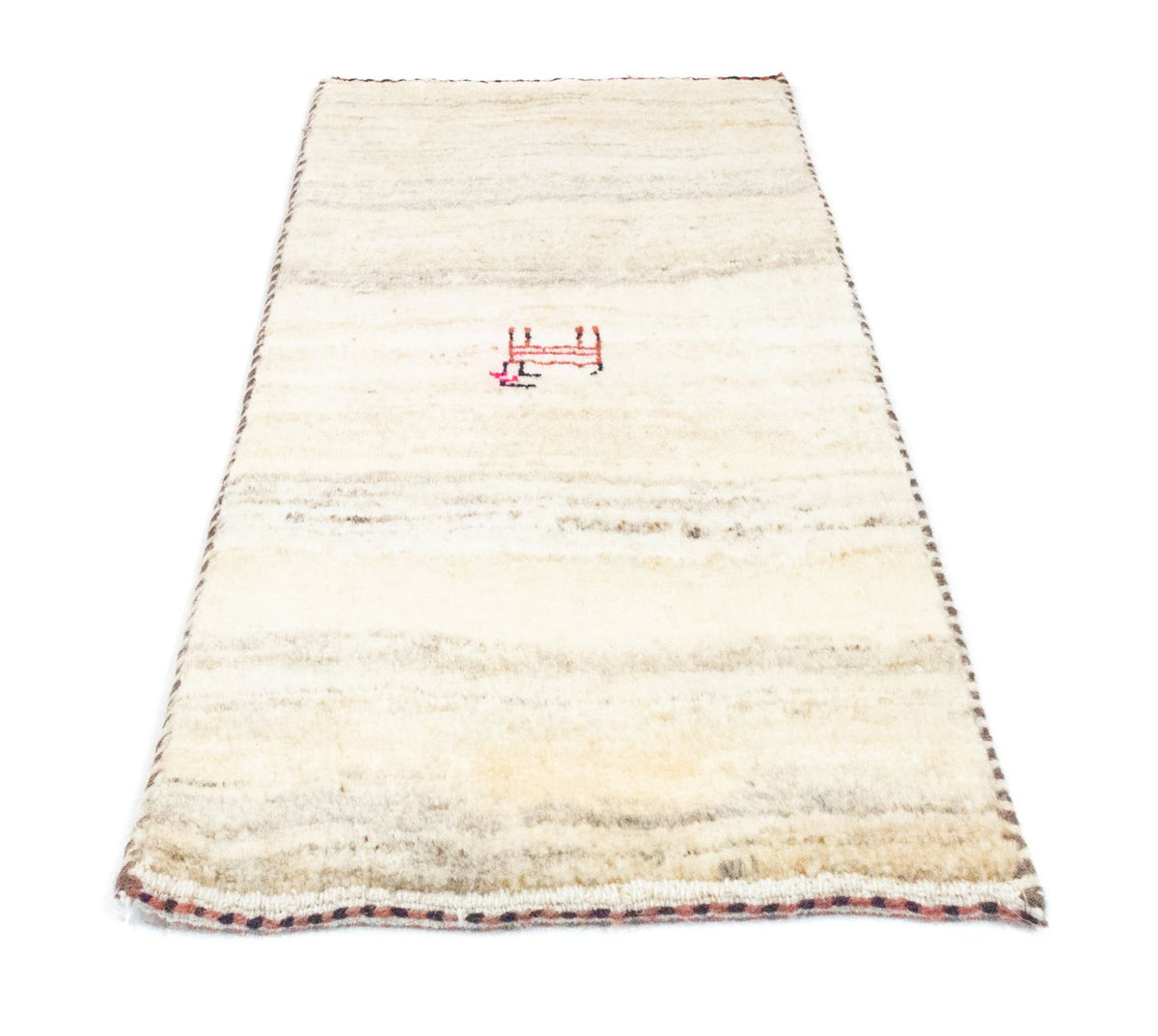 Tapis Gabbeh - Persan - 60 x 40 cm - beige