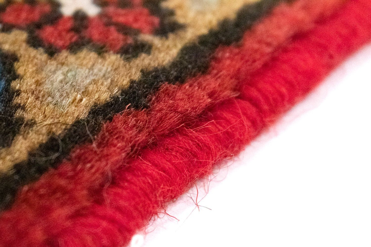 Tapis persan - Nomadic carré - 54 x 40 cm - rouge