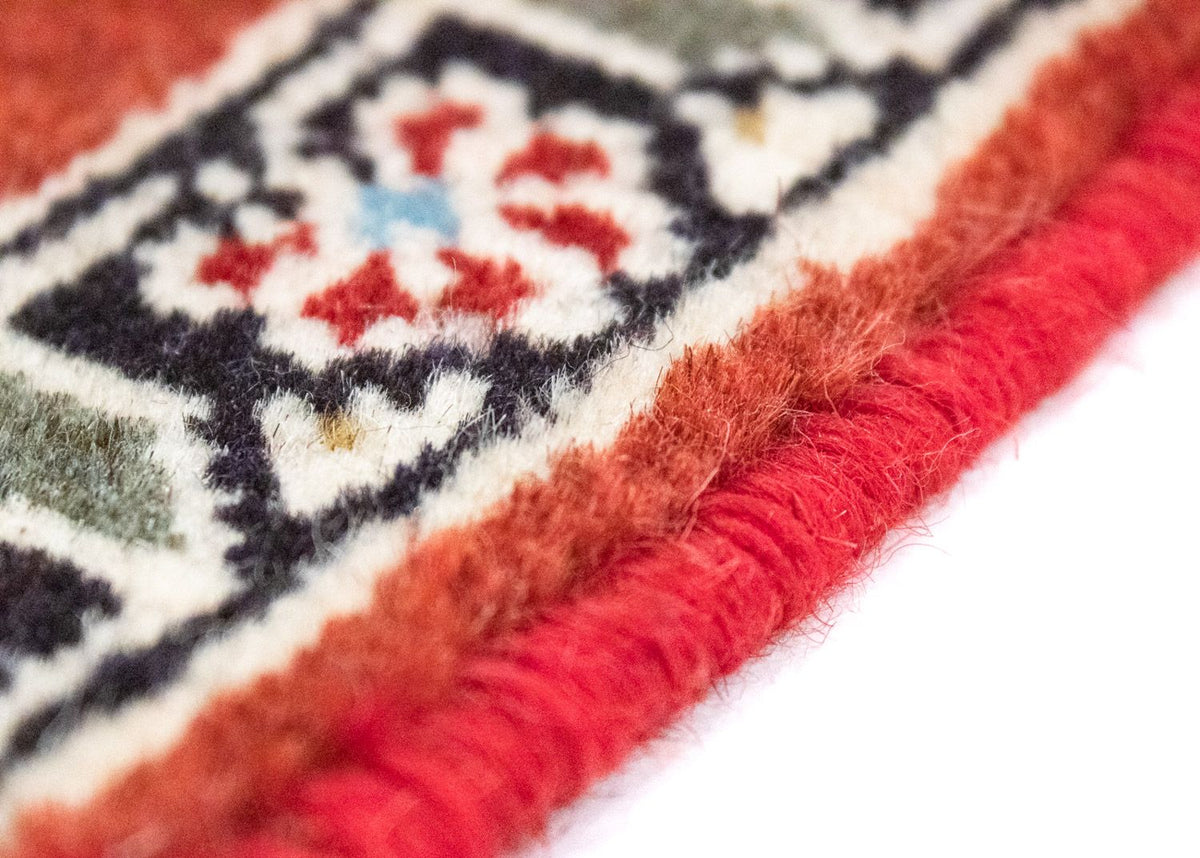 Tapis persan - Nomadic carré  - 54 x 40 cm - rouge