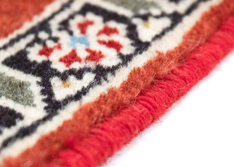 Tapis persan - Nomadic carré  - 54 x 40 cm - rouge