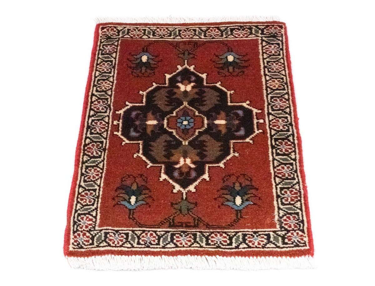 Tapis persan - Nomadic carré  - 54 x 40 cm - rouge