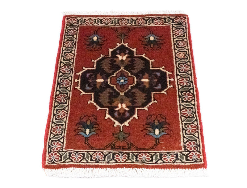 Tapis persan - Nomadic carré  - 54 x 40 cm - rouge