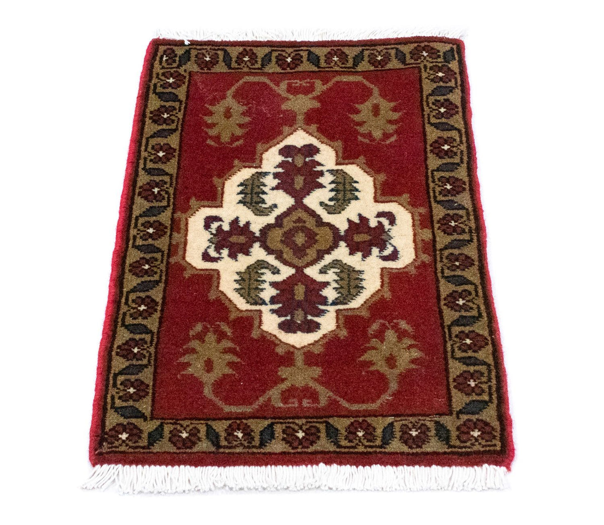 Tapis persan - Nomadic carré - 54 x 40 cm - rouge